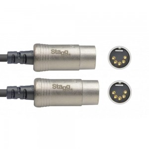 Stagg NMD3R N-Series MIDI Cable, 3 Metre
